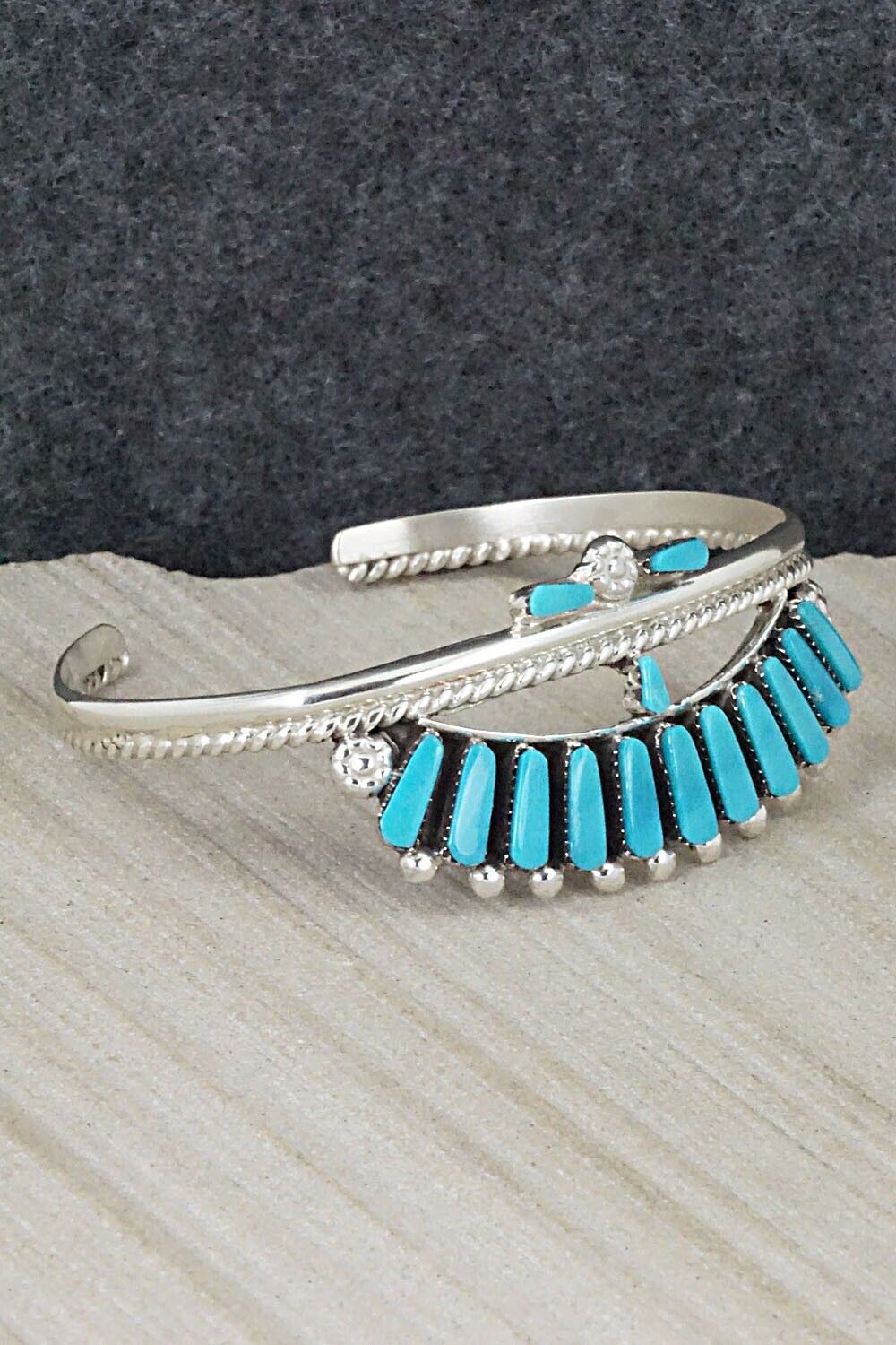 Turquoise & Sterling Silver Bracelet - Carlene Hattie