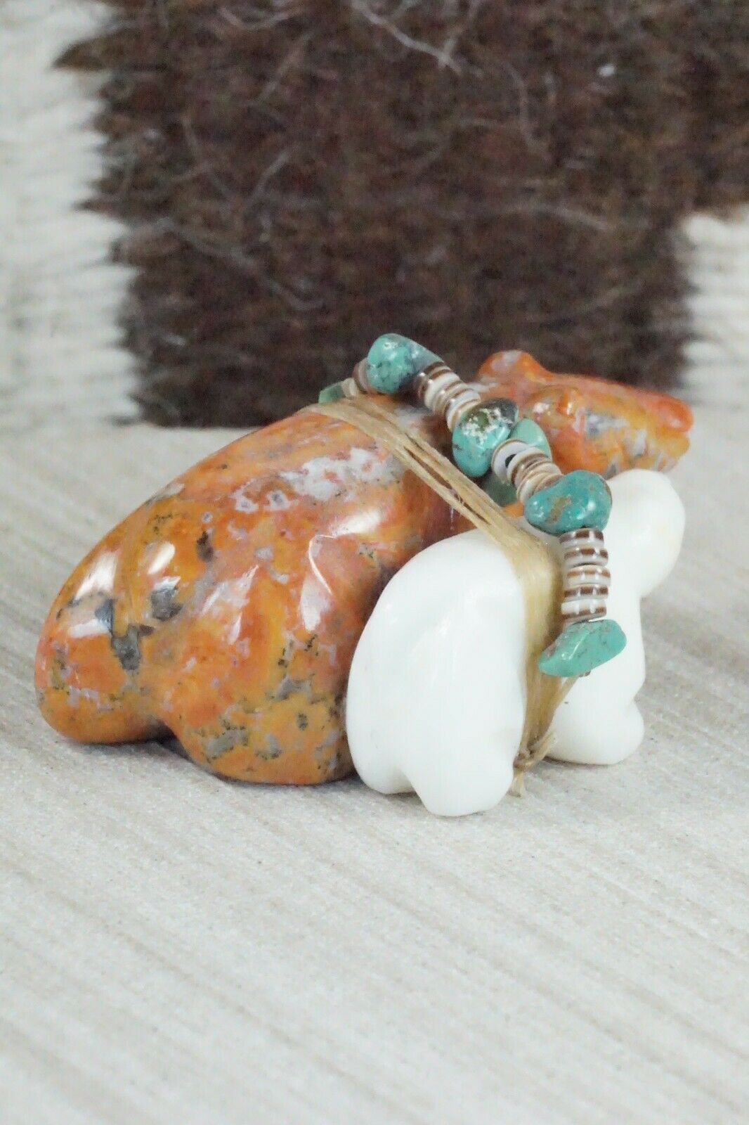 Bear Zuni Fetish Carving - Daisy Natewa - High Lonesome Trading