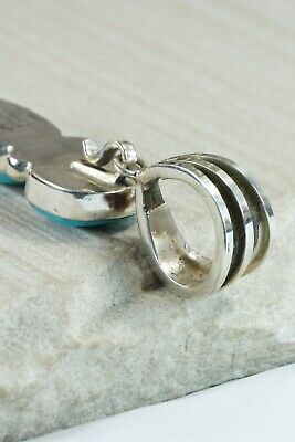 Navajo Turquoise and Sterling Silver Pendant - Rick Martinez