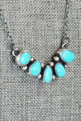Turquoise & Sterling Silver Necklace - Bernyse Chavez