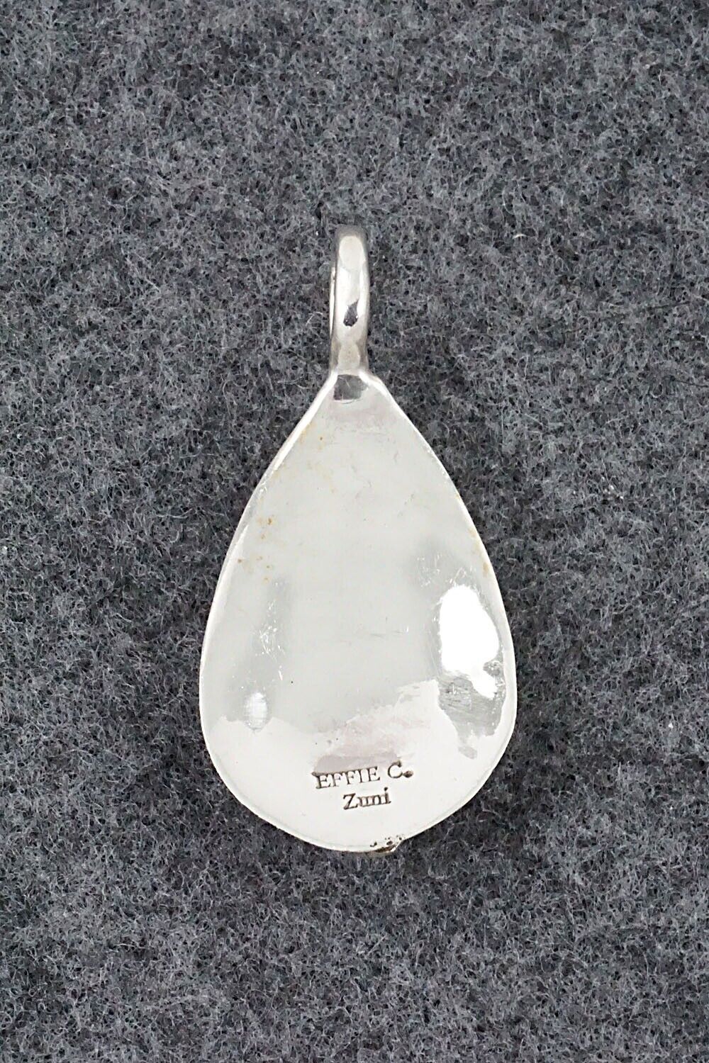 Turquoise, Coral and Sterling Silver Pendant - Joy Calavaza
