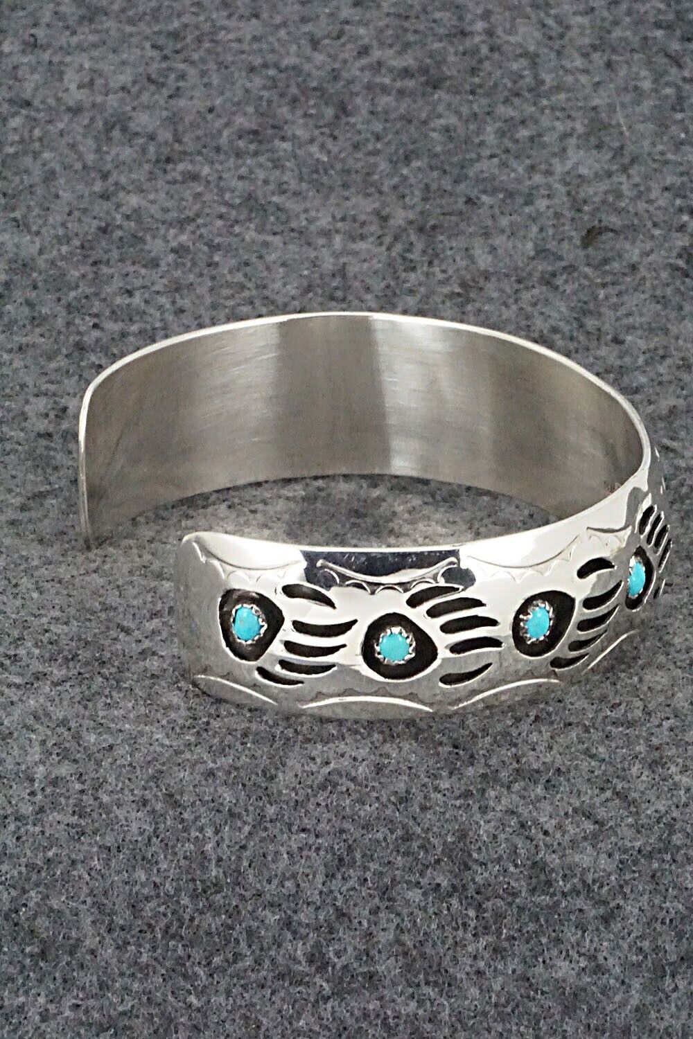 Turquoise & Sterling Silver Bracelet - Pearlene Spencer