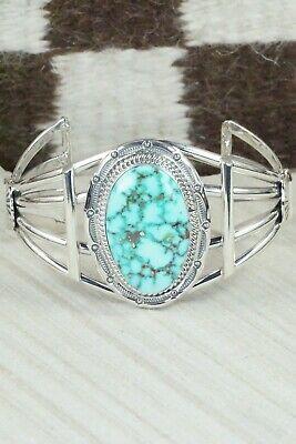 Turquoise & Sterling Silver Bracelet - Raymond Delgarito - High Lonesome Trading