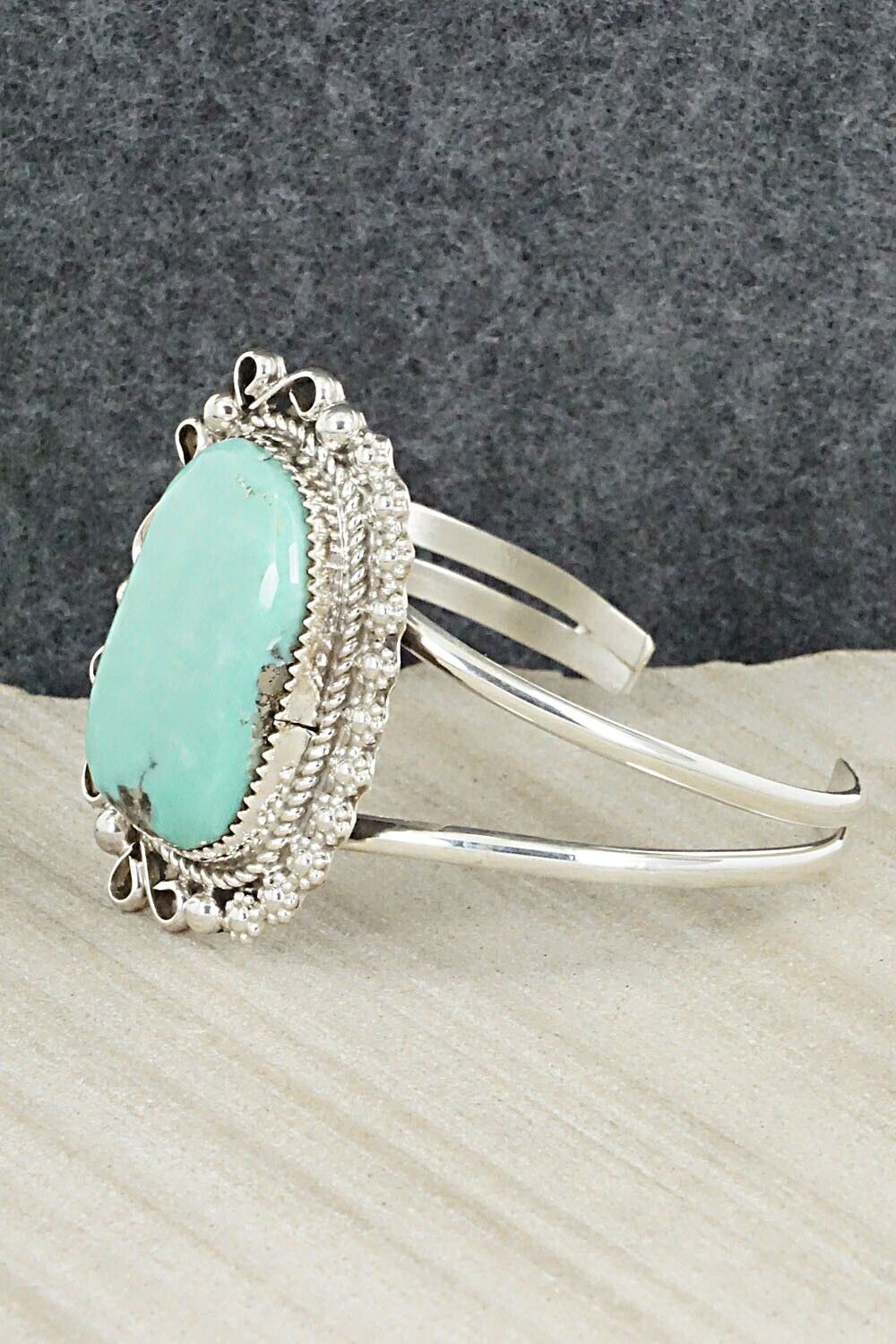 Turquoise & Sterling Silver Bracelet - Donavan Nez