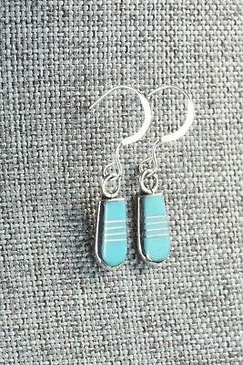 Turquoise & Sterling Silver Earrings - Valentino Laate