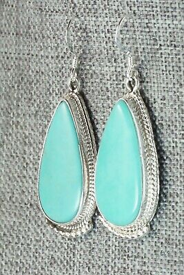 Turquoise & Sterling Silver Earrings - Sharon McCarthy