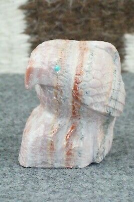 Eagle Zuni Fetish Carving - Derrick Kaamasee