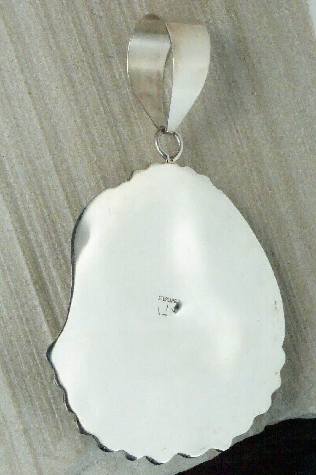 Turquoise and Sterling Silver Pendant - Leslie Nez