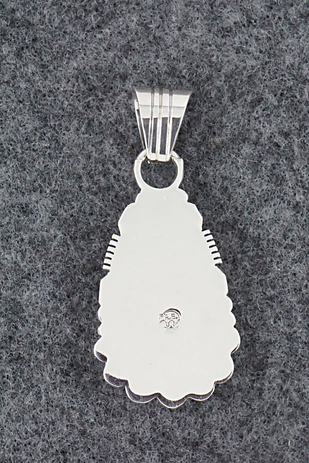 Turquoise and Sterling Silver Pendant - Bobby Platero