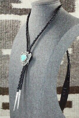 Turquoise & Sterling Silver Bolo Tie - Delbert Arviso