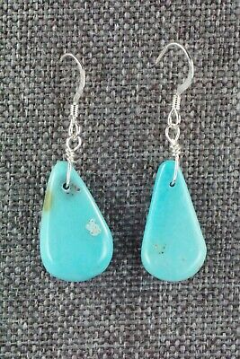 Turquoise & Sterling Silver Earrings - Navajo
