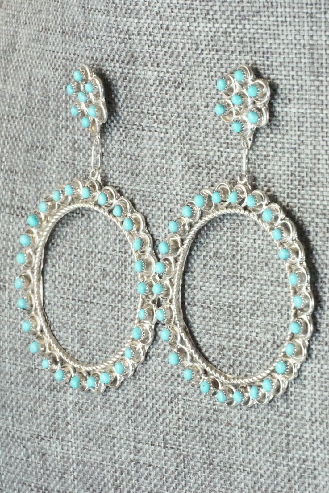 Turquoise & Sterling Silver Earrings - Waylon Johnson