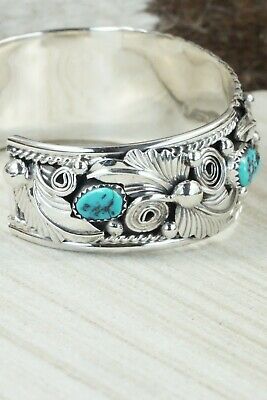 Turquoise & Sterling Silver Bracelet - Henry Attakai