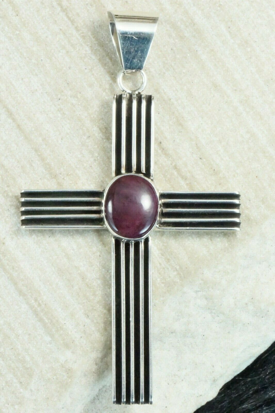 Spiny Oyster & Sterling Silver Pendant - Francis Jones