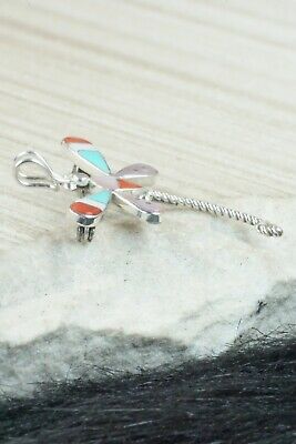 Multi Stone and Sterling Silver Pendant & Pin - Lyndon Ahiyite