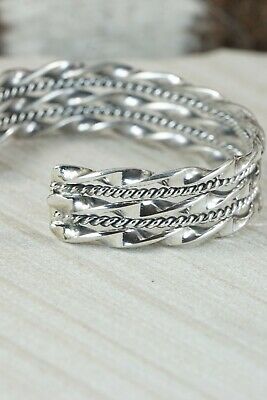 Navajo Sterling Silver Bracelet - Elaine Tahe