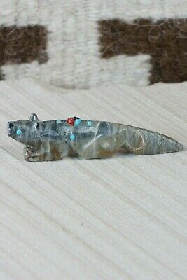 Wolf Zuni Fetish Carving - Danette Laate - High Lonesome Trading