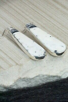White Buffalo & Sterling Silver Earrings - Diane Wylie