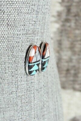 Multi Stone & Sterling Silver Earrings - Leif Esalio