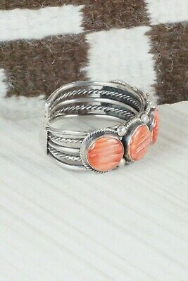 Spiny Oyster & Sterling Silver Bracelet - Rick Martinez