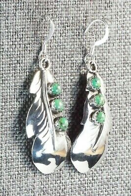 Turquoise & Sterling Silver Earrings - Genevieve Francisco