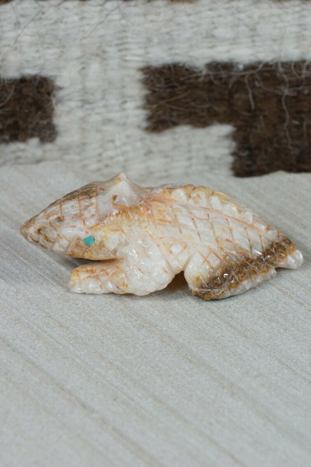 Horned Toad Zuni Fetish Carving - Jonas Hastito - High Lonesome Trading