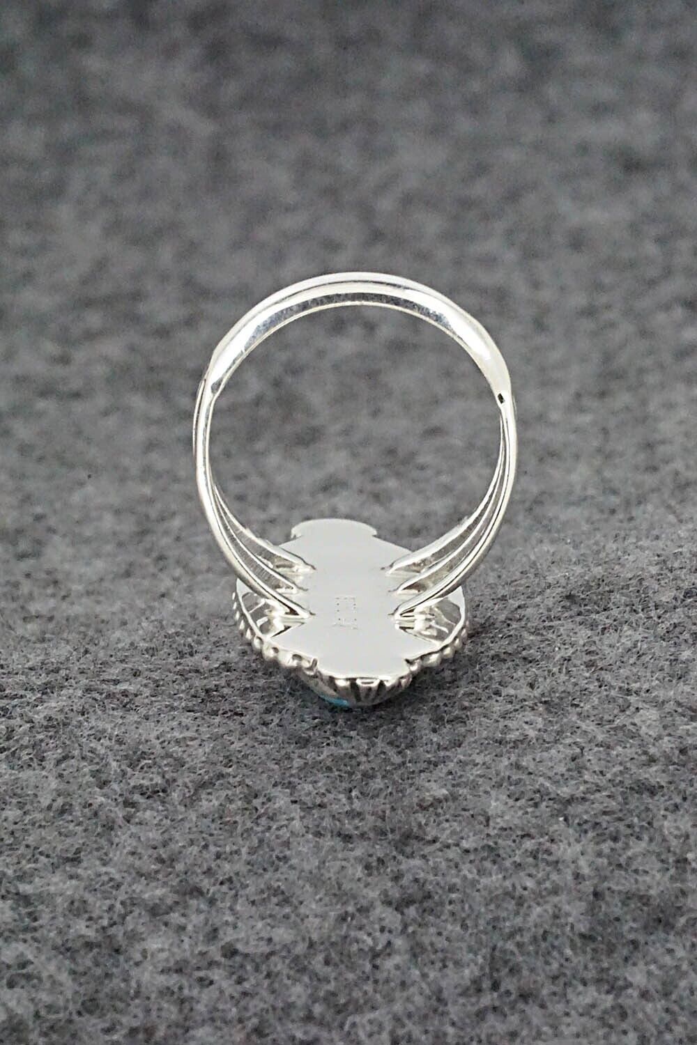 Turquoise & Sterling Silver Ring - Samuel Yellowhair - Size 6