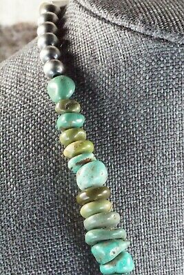 Turquoise & Sterling Silver Necklace - Navajo
