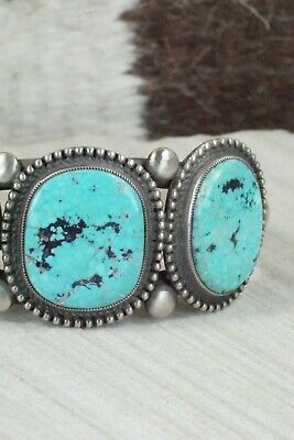 Turquoise and Sterling Silver Bracelet - Calvin Martinez