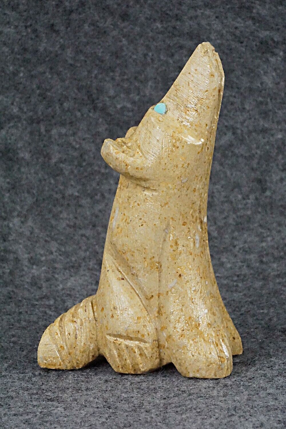 Wolf Zuni Fetish Carving - Louise Ponchuella