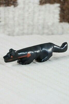 Mountain Lion Zuni Fetish Carving - Andres Quandelacy - High Lonesome Trading