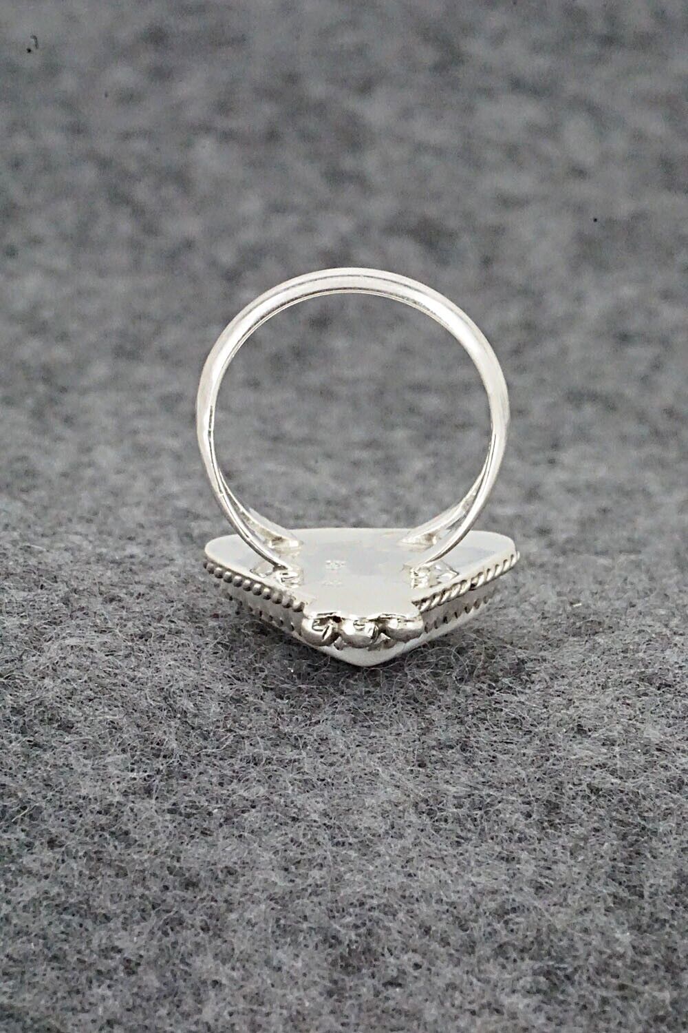 White Buffalo & Sterling Silver Ring - Judy Largo - Size 5.5