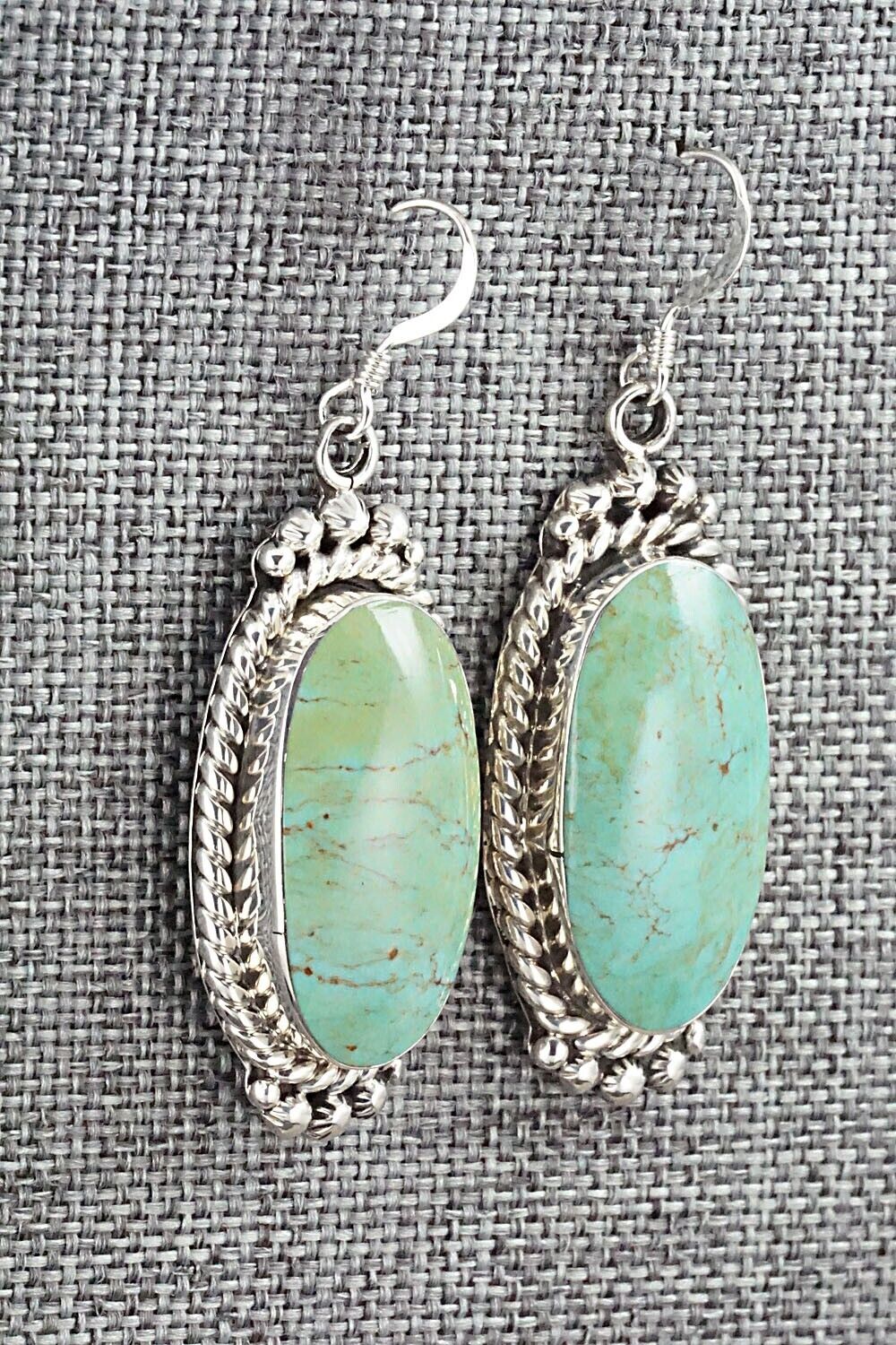 Turquoise & Sterling Silver Earrings - Gregg Yazzie