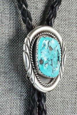 Turquoise & Sterling Silver Bolo Tie - Spencer