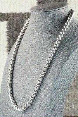 Sterling Silver Navajo Pearl Necklace - Preston Haley - High Lonesome Trading
