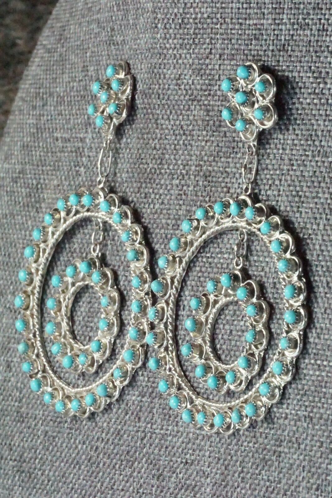Turquoise & Sterling Silver Earrings - Waylon Johnson
