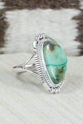 Turquoise & Sterling Silver Ring - Daniel Benally - Size 9.5 - High Lonesome Trading