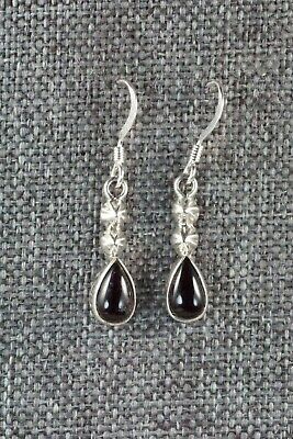 Onyx and Sterling Silver Earrings - Verley Betone