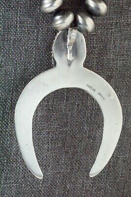 Turquoise & Sterling Silver Squash Blossom Necklace - Jan Mariano