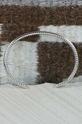 Navajo Sterling Silver Bracelet - Elaine Tahe