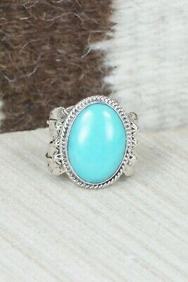 Turquoise & Sterling Silver Ring - Grace Kenneth - Size 5.5
