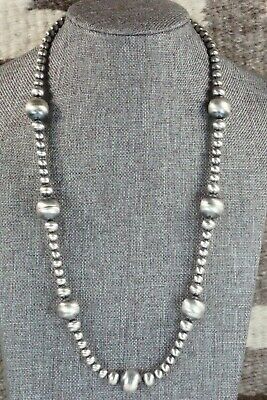 Sterling Silver Navajo Pearl Necklace - Jan Mariano