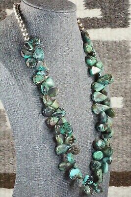 Turquoise & Sterling Silver Necklace - Navajo