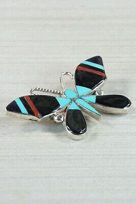 Multi Stone and Sterling Silver Pendant & Pin - Angus Ahiyite