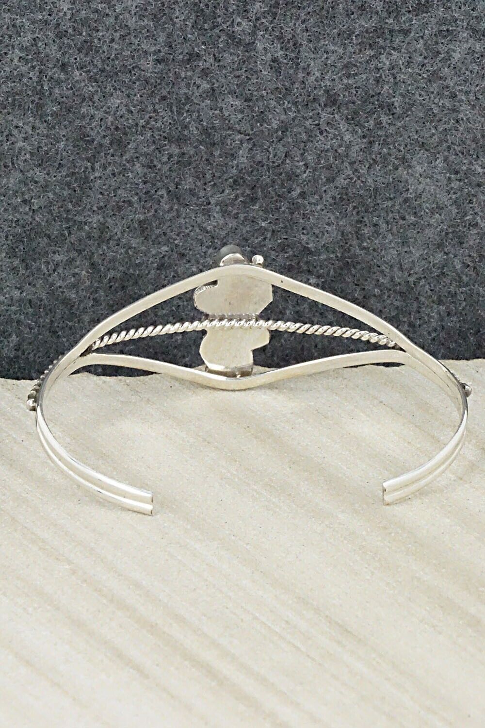 Turquoise, Coral & Sterling Silver Bracelet - William Begay