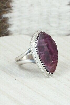 Spiny Oyster & Sterling Silver Ring - Selina Warner - Size 8