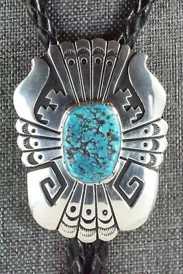 Turquoise & Sterling Silver Bolo Tie - Richard Singer
