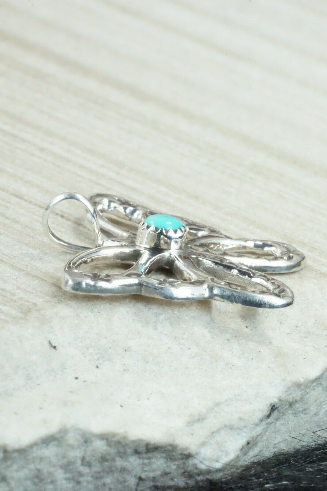 Turquoise & Sterling Silver Pendant - Pauline Nelson