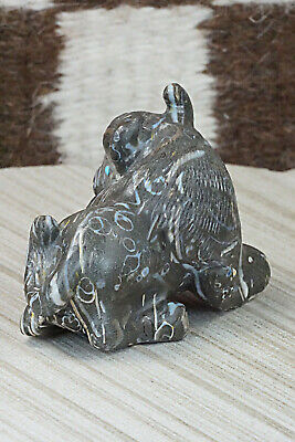 Buffalo Zuni Fetish Carving - Wilfred Cheama