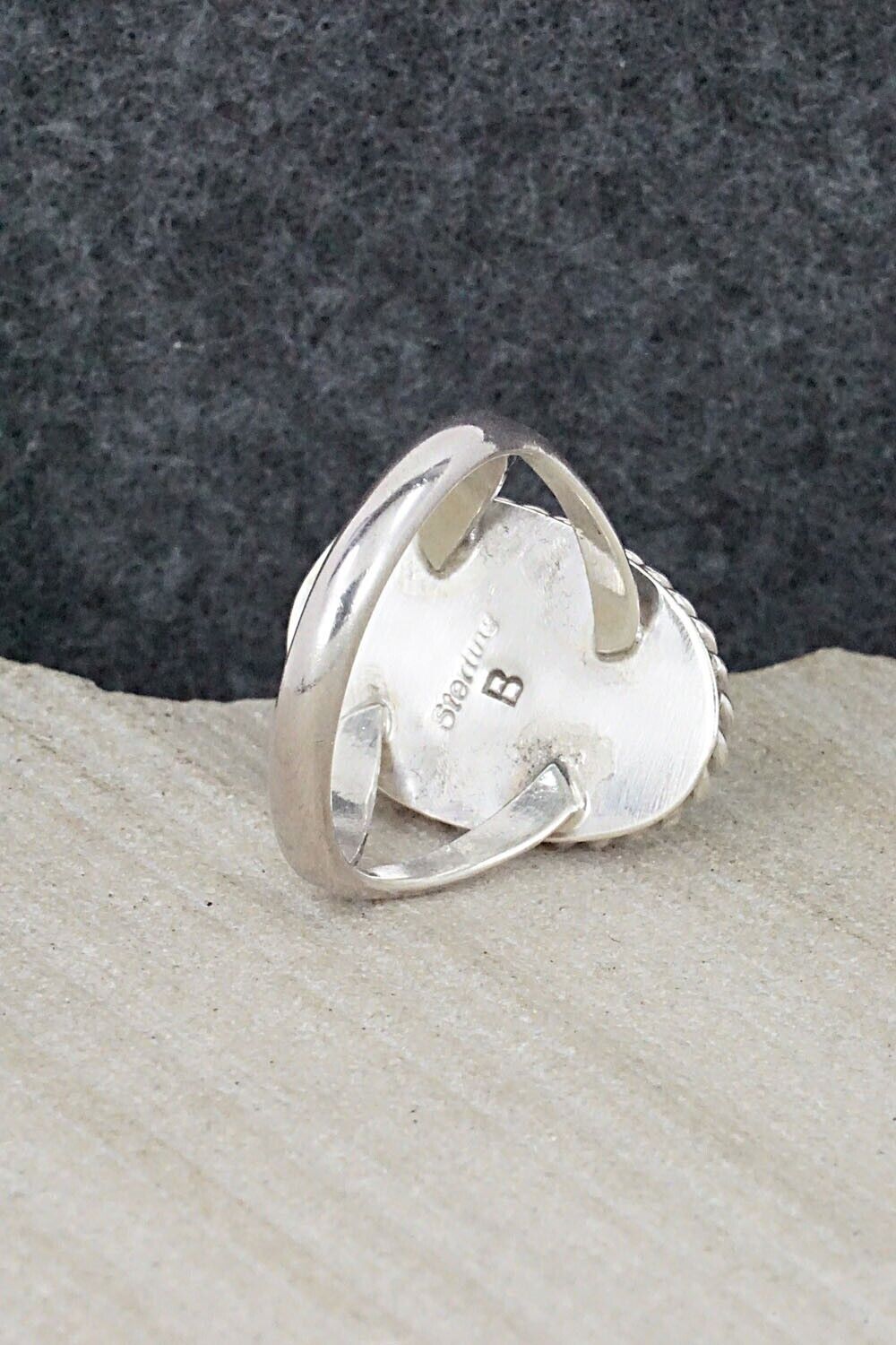 Turquoise & Sterling Silver Ring - Benjamin Martinez - Size 8.25